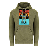 Vintage Olive Game Over Class Of 2021 Vintage Hoodie - Bettercallsaul