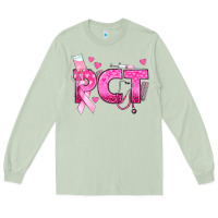Matcha breast cancer pct patient care technician Long Sleeve Tee - texasbilliewilder