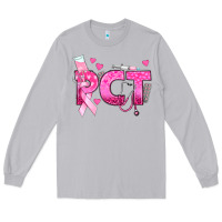 Moon Dust breast cancer pct patient care technician Long Sleeve Tee - texasbilliewilder