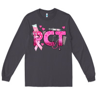 Smoke breast cancer pct patient care technician Long Sleeve Tee - texasbilliewilder