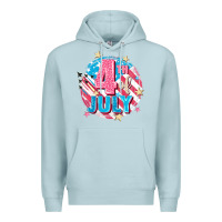 Blue Mist 4th of July Premium Hoodie - FaDigitalArtStudio