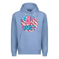 Colony Blue 4th of July Premium Hoodie - FaDigitalArtStudio