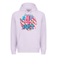 Lilac 4th of July Premium Hoodie - FaDigitalArtStudio