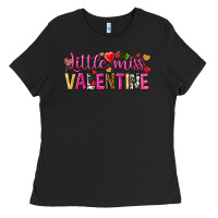 Black little miss valentine Ladies Tee - NancyCooperArtShop