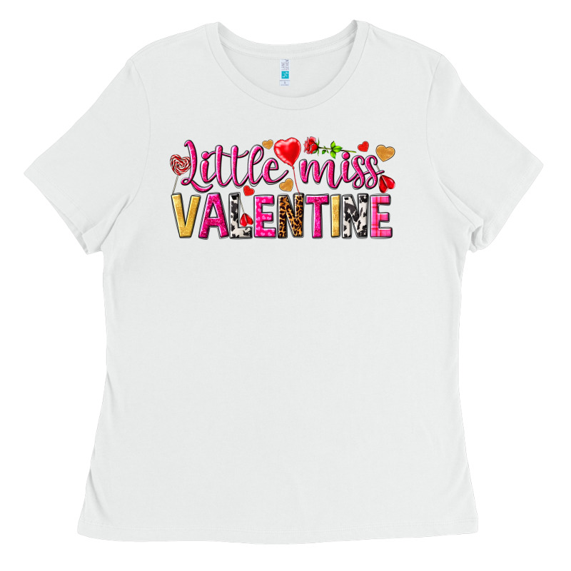 Little Miss Valentine Ladies Tee by NancyCooperArtShop | Teevron
