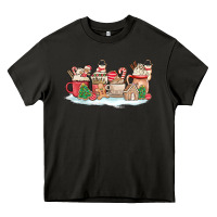 Asphalt christmas cookie coffe cups Heavy Core Tee - MaliasSmallBusiness