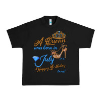 Black A Queen Was Born In July 24th Happy Birthday Urban Heavy Tee - Bettercallsaul