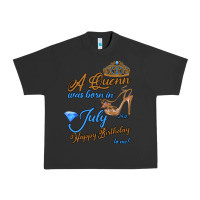 A Queen Was Born In July 24th Happy Birthday Urban Heavy Tee | Teevron
