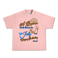 Salmon A Queen Was Born In July 24th Happy Birthday Urban Heavy Tee - Bettercallsaul