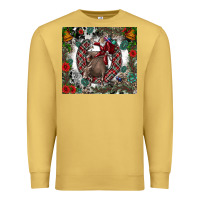 Antique Gold Rodeo Santa Premium Sweatshirt - CowhideDigitalArt