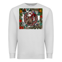 Dove Grey Rodeo Santa Premium Sweatshirt - CowhideDigitalArt