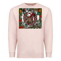Pale Pink Rodeo Santa Premium Sweatshirt - CowhideDigitalArt