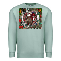 Seafoam Rodeo Santa Premium Sweatshirt - CowhideDigitalArt