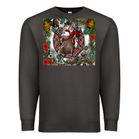 Smoke Rodeo Santa Premium Sweatshirt - CowhideDigitalArt