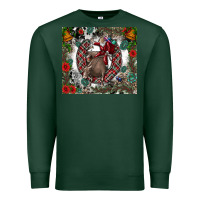 Sports Green Rodeo Santa Premium Sweatshirt - CowhideDigitalArt