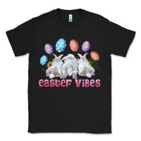 Black Easter Vibes with Bunny and Eggs Classic Tee - RanaPortraitStore