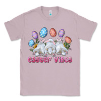 Lilac Easter Vibes with Bunny and Eggs Classic Tee - RanaPortraitStore
