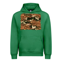 Emerald camouflage and leopard background Urban Hoodie - Artiststas
