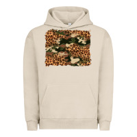 Camouflage And Leopard Background Urban Hoodie | Teevron