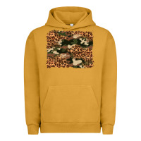Pigment Peanut Butter camouflage and leopard background Urban Hoodie - Artiststas