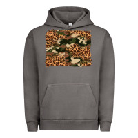 Pigment Tornado camouflage and leopard background Urban Hoodie - Artiststas