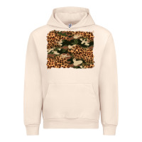 Sandshell camouflage and leopard background Urban Hoodie - Artiststas