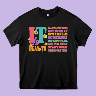 It Is Okay To Heavy Core Tee Designed By Jahusdesignshop