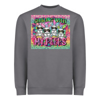 Storm Easter Day Chilling with my peeps Heavyweight Sweatshirt - CowGirlArtShop
