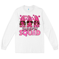 White breast cancer afro gnomies support squad Long Sleeve Tee - texasbilliewilder
