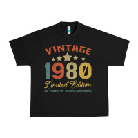 Black Vintage 1980 Clothes 40 Years Old Retro 40th Birthday Urban Heavy Tee - Bettercallsaul