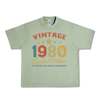 Oil Green Vintage 1980 Clothes 40 Years Old Retro 40th Birthday Urban Heavy Tee - Bettercallsaul