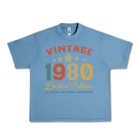 Pebble Blue Vintage 1980 Clothes 40 Years Old Retro 40th Birthday Urban Heavy Tee - Bettercallsaul