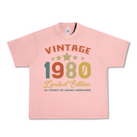 Salmon Vintage 1980 Clothes 40 Years Old Retro 40th Birthday Urban Heavy Tee - Bettercallsaul