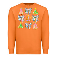 Carrot Christmas Trees And Bow Premium Sweatshirt - CowhideDigitalArt