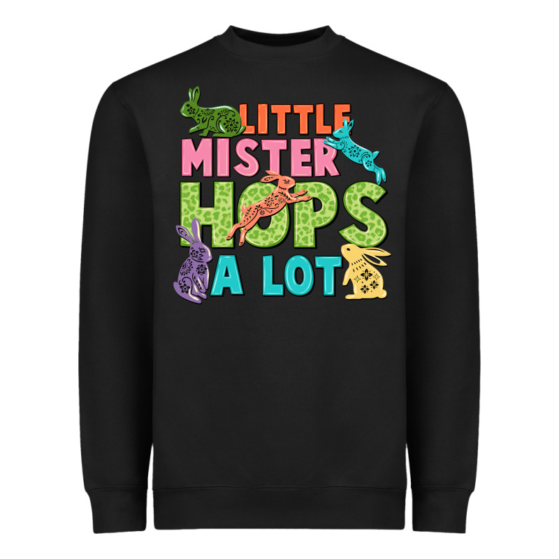 Little Mister Hops A Lot Easter Day Heavyweight Sweatshirt by CowGirlArtShop | Teevron