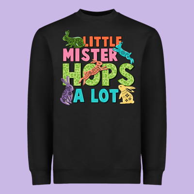 Little Mister Hops A Lot Easter Day Heavyweight Sweatshirt Designed By Cowgirlartshop