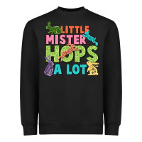Black Little mister hops a lot Easter Day Heavyweight Sweatshirt - CowGirlArtShop