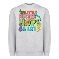 Heather Grey Little mister hops a lot Easter Day Heavyweight Sweatshirt - CowGirlArtShop