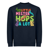 Navy Little mister hops a lot Easter Day Heavyweight Sweatshirt - CowGirlArtShop