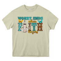 Mossy worry ends when faith begins Heavy Core Tee - NancyCooperArtShop