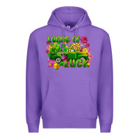 Purple Loads of luck St. Patricks Day Premium Hoodie - FaDigitalArtStudio