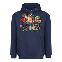 Navy Sweet Sweet Summer Heavyweight Hoodie - CowhideDigitalArt
