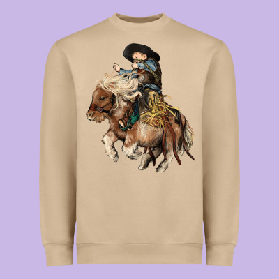 Midilli Little Cowboy Kid Rodeo Heavyweight Sweatshirt Designed By Howdyjamesfarm
