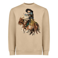 Mushroom Midilli little Cowboy kid rodeo Heavyweight Sweatshirt - HowdyJamesFarm