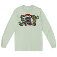 Matcha Christmas Pitbull Joy Long Sleeve Tee - RanaPortraitStore
