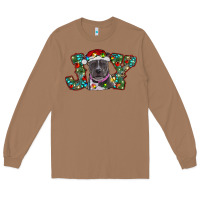 Toasted Coconut Christmas Pitbull Joy Long Sleeve Tee - RanaPortraitStore