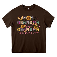 Chocolate Brown mom grandma great grandma it just keeps getting be Heavy Core Tee - MaliasSmallBusiness