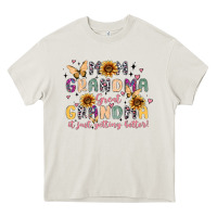 Cream mom grandma great grandma it just keeps getting be Heavy Core Tee - MaliasSmallBusiness