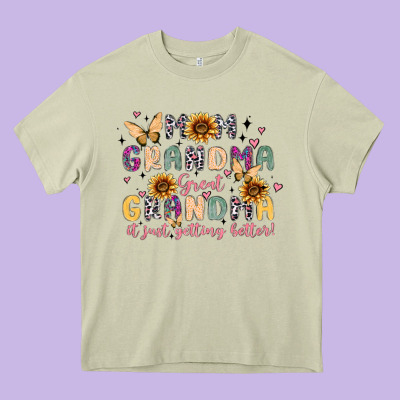 Mom Grandma Great Grandma It Just Keeps Getting Be Heavy Core Tee Designed By Maliassmallbusiness