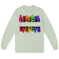Matcha custom name crayons Long Sleeve Tee - texasbilliewilder